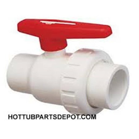 PRAHER Praher PR150015 1.5 in. M x F Single Union Ball Valve PVC PR150015